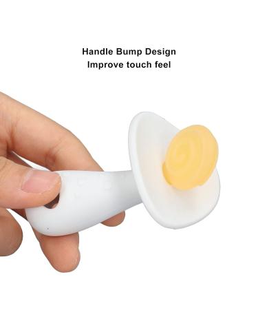 Silicone Baby Teether Stick for 6-12 Months | Yellow White Teething Toy for Newborns - Buy Online on GoSupps.com