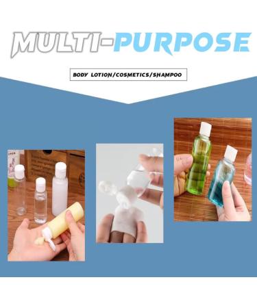 10 Pcs 100ml Plastic Travel Bottles for Toiletries Empty Refillable Transparent Containers Cosmetic Flip Cap Bottles for Toiletries Shampoo Lotions Cosmetics 4pcs Funnels and 2 Sheets Free Labels 05 - Buy Online on GoSupps.com