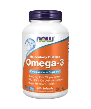 Now Foods OMEGA-3 FISH OIL 200 Softgels