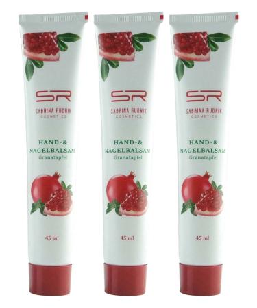 Sabrina Rudnik Pomegranate Hand and Nail Balm 45 ml Pack of 3 + Notepad varivendo