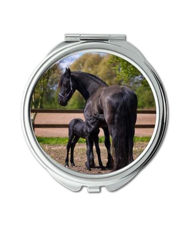 YENDOSTEEN Mirror Travel Mirror animal photography animals barn pocket mirror portable mirror