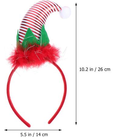 FRCOLOR Christmas Reindeer Antlers Headband Elf Headband Christmas Hat Headband Feather Headband Festival Santa Hat Headband - Buy Online on GoSupps.com