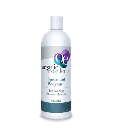 Organic Excellence Spearmint Body Wash For All Skin Types - Natural Soap Alternative - Sulphate and Paraben Free