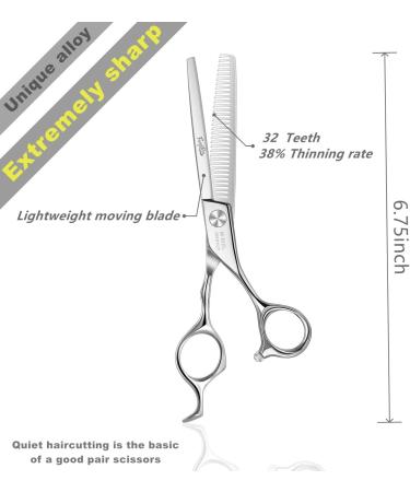 Fengliren High-end Professional Hair Thinning Scissors Hair Cutting Teeth Shears Barber Hairdressing Texturizing Scissors Extremely Very Sharp 6.5 Inch Stainless Steel Alloy For Men Women Salon & Home 6.5inch Thinning Shears - Buy Online on GoSupps.com