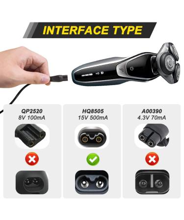 Xiatiaosann Charging Cable for Philips Norelco HQ8505 USB Power Cord S1211 S9987 BT3210 BT3230 BT5511 BT9810 BG5025 BG7030 BG7040 4pcs - Buy Online on GoSupps.com