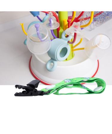 Universal Pacifier Holder for Toddlers - Foldable Clamp Design Safety Animal Pattern (Green Elephant) - 39cm for Home Use - Buy Online on GoSupps.com