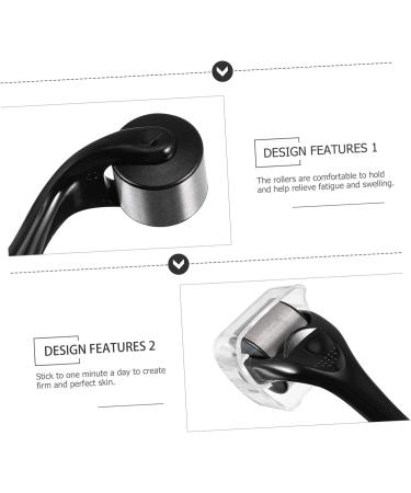 FRCOLOR Skincare Tool roller ice roller Ice Roller for relief Roller for face ice face roller neck body Face Skin scroll wheel abs Stainless Skin Care Tools 14X3cm Black - Buy Online on GoSupps.com