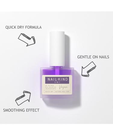 NAILKIND Nail Growth 5 in 1 360 Therapy - Nail Treatment - Nail Hardener - Nail Strengthener - Nail Repair - Peta Certified Cruelty Free - Quick Dry Long Lasting - 8ml 5 in 1 360 Nail Therapy - Buy Online on GoSupps.com
