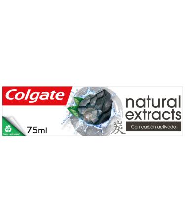 COLGATE - Natural Extracts Toothpaste - With natural extracts of Vegetable Charcoal - Intense Shine - 75 ml tube