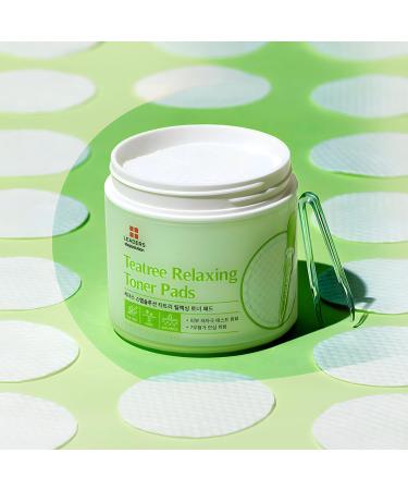 LEADERS Stepsolution Teatree Relaxing Toner Pads Hydrating Exfoliating & Skin Texture Care Pads | Helps Support Oil & Moisture Balance | Clear Sebum for Smooth Skin - 60 Pads - Buy Online on GoSupps.com