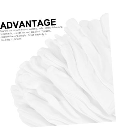 Ipetboom 12 Pairs Washable Cotton Gloves Sleep Gloves Jewelry Inspection Gloves Womens Glives Ladies Watches Working Gloves Shoelace Charms Womans Elastic Cotton Gloves Thicken Coin White 21x11x7cm - Buy Online on GoSupps.com