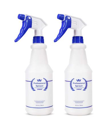 Plastic Spray Bottle Empty Spray Bottles (2 Pack 24 Oz) Bealee All-Purpose Sprayer for Cleaning Solutions Bleach Spray Planting BBQ Mist & Stream Water Spraying Bottle with Adjustable Nozzle 2-Pack
