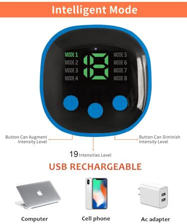Wireless Cervical Massage Device - 8 Modes 19 Intensities Portable Mini-USB Electro Massager for Neck Shoulder Waist & Leg - Buy Online on GoSupps.com