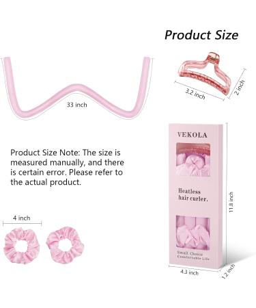 Vekola Headless Hair Curler Headband | Creates Heatless Curls and Waves While You Wear (Princess Pink) - Buy Online on GoSupps.com