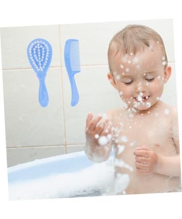 Healvian Baby Grooming Kit Set - Scalp Massager Brush, Hair & Massage Comb, Infant Hairbrush - Comfort Care for Newborns - Blue, Size 1 - Buy Online on GoSupps.com