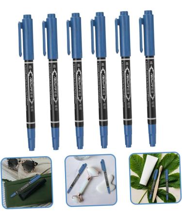 FRCOLOR 6pcs Eyebrow Pen White Eyeliner Pens Embroidered Eyebrow Pen Pen Multifunction Ink 13.9x1.8cm Blue - Buy Online on GoSupps.com