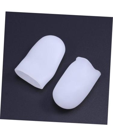 Garneck 2 PC Silicone Thumb Protector & Finger Tips Cover - White Finger Guards & Extended Toe Sleeve for Ultimate Comfort - Buy Online on GoSupps.com
