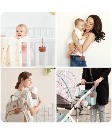 Airfish Silicone Pacifier Box - BPA-Free Baby Bear Storage Case for Travel | Cute Orange Pacifier Holder for Girls - Buy Online on GoSupps.com