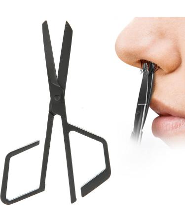 Nose Hair Scissors Beard Nose Hair Trimming Scissors Stainless Steel Nose Hair Scissors Oblique Angle Nose Hair Trimming Scissors (Black) - Buy Online on GoSupps.com