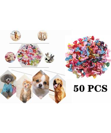 Voarge 50-Piece Dog & Cat Hair Accessories Set - Hairpins & Clips with Elastic Loop - Perfect for Pets Worldwide - Buy Online on GoSupps.com