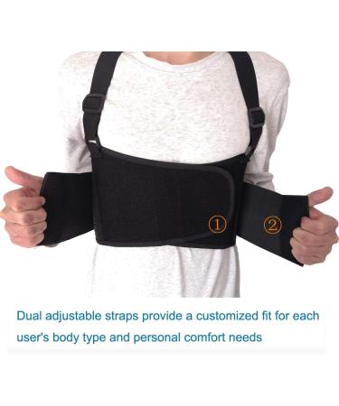 Solmyr Rib and Chest Support Brace - Breathable Rib Belt for Bruised Ribs and Sternum Injuries - L/XL Size - Buy Online on GoSupps.com