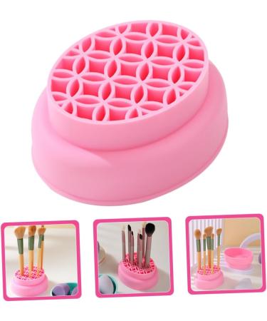 Mikinona Makeup Brush Cleaning Cup Brush Scrubber Mat Cosmetic Brush Cleaning Mat Silicone Brush Washing Bowl Makeup Brush Cleaning Pad Tool Silica Gel Pink Cleaner Beauty Egg - Buy Online on GoSupps.com
