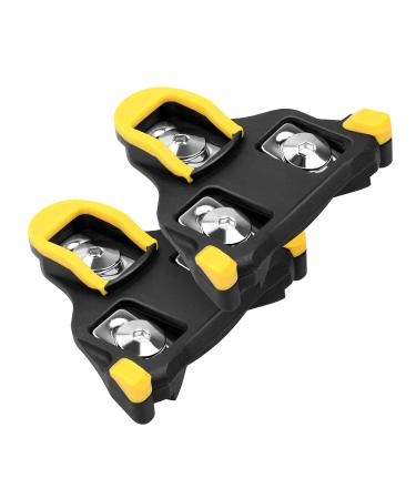 Thinvik Road Bike Cleats for Shimano SPD-SL Locking Cycling Pedals Cleat for Shimano Sh11 System Shoes - 6 Degree Float Yellow Clip SPD SL-6