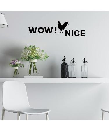 Rooster Toilet Sticker Set - Funny Bathroom Decals for Toilet Lid (4 Pieces) - Buy Online on GoSupps.com