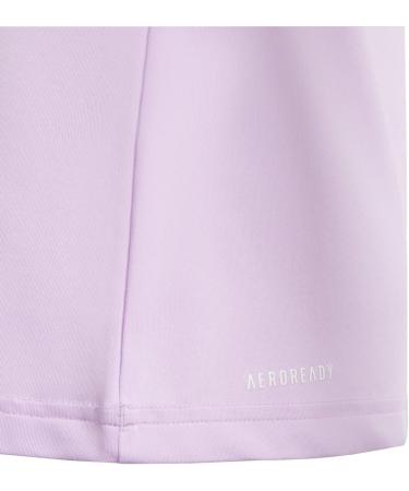 adidas Girls Train Essentials Aeroready 3-Stripes Slim-fit Tee 13-14 Years - Bliss Lilac/White | International Shipping Available - Buy Online on GoSupps.com