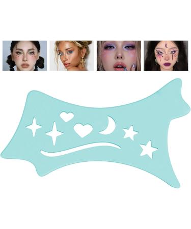 Winged Eyeliners Tool Soft Precision Eyeliners Stencils - Winged Tip Look Reusable Cleaning Cloths Beveled Design Eye Liners Blue - Buy Online on GoSupps.com