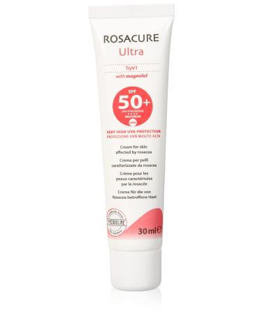 Rosacure Ultra |Protective day emulsion with sun protection factor 50+ |Fights Rosacea symptoms |Moisture cream and antioxidants white 30 milliliters