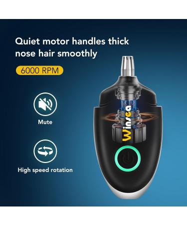 High-Precision Ear & Nose Hair Trimmer for Men & Women - USB Rechargeable Waterproof Portable & Quiet Travel Shaver - Buy Online on GoSupps.com