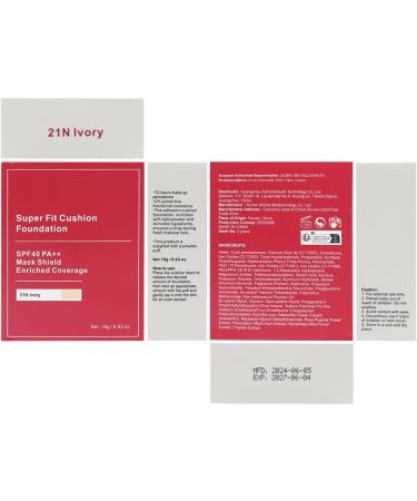 Air Cushion Foundation CC Cream Covering Foundation Long Lasting Foundation Fully Waterproof that evens out the complexion and provides perfect semi-matte coverage (Ivory). - Buy Online on GoSupps.com