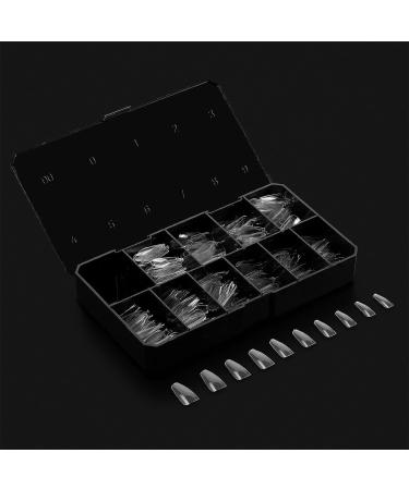 Apres Nail Gel-X Natural Coffin Medium Tips & Extend Gel Bundle - 500 Gel-X Tips, 15ml Extend Gel | Premium Quality, 10 Sizes 0-9 | 2022 Version - Buy Online on GoSupps.com