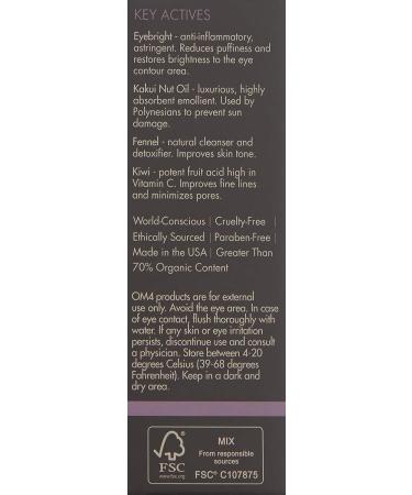 Organic Male OM4 Encore Eyebright Age Defying Moisture Complex - 1 oz | Prevent Signs of Aging Naturally - Buy Online on GoSupps.com