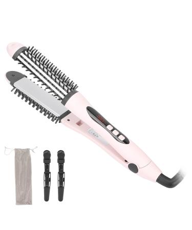 2 in 1 Hair Straightener & Hot Round Brush - International Shipping Available - Buy Online on GoSupps.com