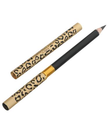 Outanaya 2pcs Makeup Eyebrow Pencils Black Eyeliner Pen Highlighter Eyebrow Brush Makeup Longlasting) Wooden 1 count (Pack of 1) Black