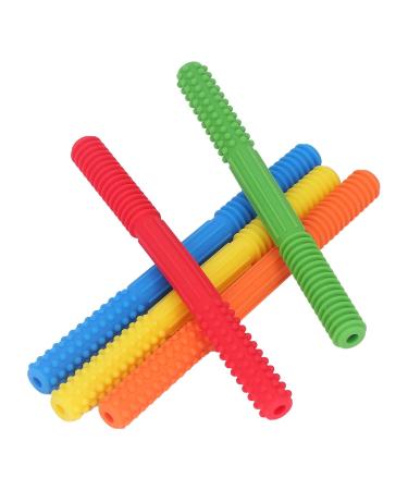 5-Pack Silicone Teething Toys for Infants & Toddlers | Safe Dental Aid in 5 Colors | Easy to Clean Baby Essential - Buy Online on GoSupps.com