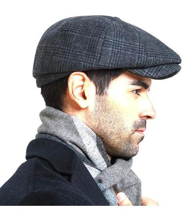 Mens Vintage Newsboy Gatsby Hat | Flat Ivy Cabbie Cap for Driving | Boyfriend Gift - Buy Online on GoSupps.com