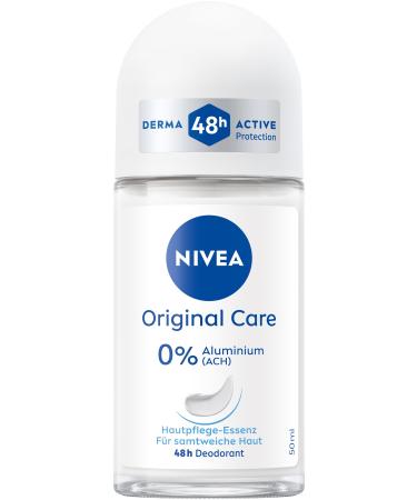 NIVEA NIVEA Original Care Roll-on Deodorant without aluminium (ACH) and ethyl alcohol with care essence for 48h protection and care (50 ml)