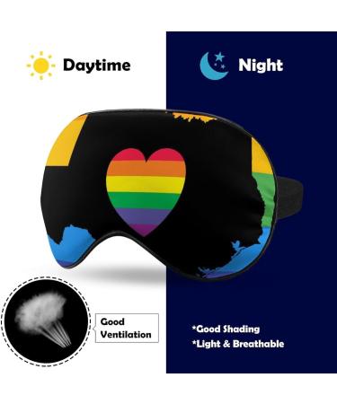 Texas LGBT Gay Pride Sleep Mask - Adjustable Eye Cover for Sleeping and Travel - Men and Women - Buy Online on GoSupps.com