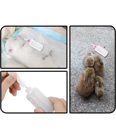 Kapsing 60ml Pet Baby Bottle Kit for Cats & Dogs - Rearing Bottle Set with Sucking Brush & Needle (Pink) - Ideal for Breeding & Feeding - Buy Online on GoSupps.com