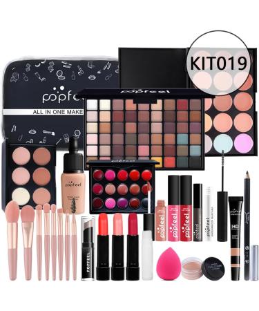 KARUIZI Makeup Kit All-in-one Makeup Gift Set for Women Full Kit Eyeshadow Palette Lip Gloss Set Lipstick Blush Foundation Concealer Mascara Eyebrow Pencil Include Brush Set - Buy Online on GoSupps.com