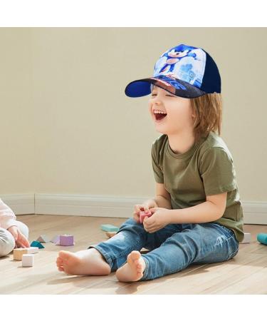 Sonic Baseball Cap for Kids - Adjustable Snapback Sun Hat - Blue & Black Cartoon Summer Hat - Perfect Birthday Gift & Sports Cap - Buy Online on GoSupps.com