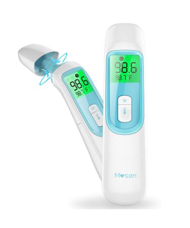 Mosen Thermometer for Fever, Baby Thermometer, Ear and Forehead Thermometer, Thermometer for Kid and Adult, Digital Infrared Thermometro for Body, Surface and Room, with Magnetic Cap?2020 New Version?