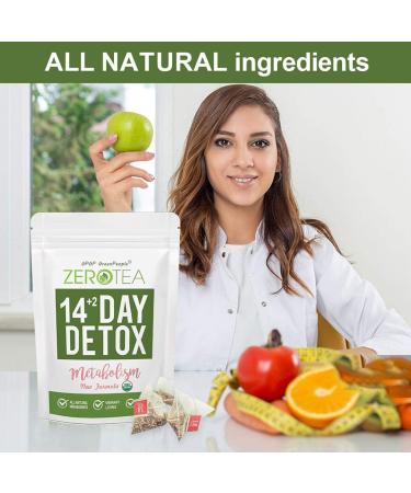 Zero Tea Detox Tea  14+2 Day Weight Loss Tea for Women&Men  Diet Herbal Tea for Colon Cleanse  GPGP GREENPEOPLE Skinny fit Tea for Slimming (14+2 Tea Bags) - Buy Online on GoSupps.com