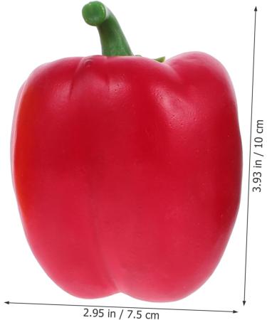 Cabilock 6pcs Simulated Vegetable Model Chili Models Peppers Decorations for Shop Simulation Cake Model Fake Pepper Ornament Fake Vegetable Pepper Simulated Pepper Bell Pepper Foam Food - Buy Online on GoSupps.com