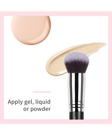 Jessup Professional Make Up Foundation Brush - Single Pinula Small Cosmetic Brush Synthetic Hair Black | B082-082 - Buy Online on GoSupps.com