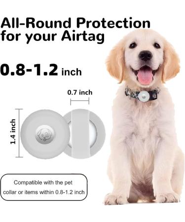 Buy PKQtop Protective Cover for Apple Airtag - Silicone Case for Dog Collar & School Bag - Anti-Lost Locator Accessory - Buy Online on GoSupps.com