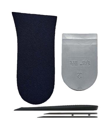 Right 4mm(1/8) Limb Leg Length Discrepancies Corrective Heel Inserts Insoles with Shoe Fillers for Uneven Hips (1 Right + 2 Layer Lift)
